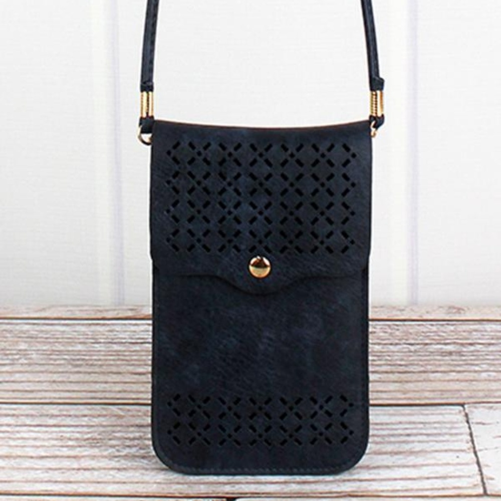 🌻 Perforated Faux Leather Touch Screen